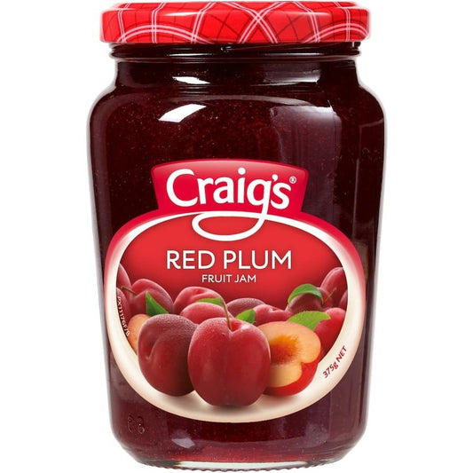 Craigs Red Plum Jam 375g