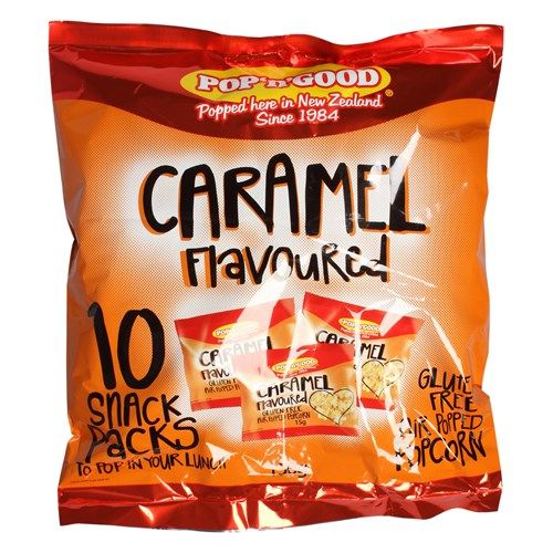 Pop N Good Popcorn Caramel 150g 10pk