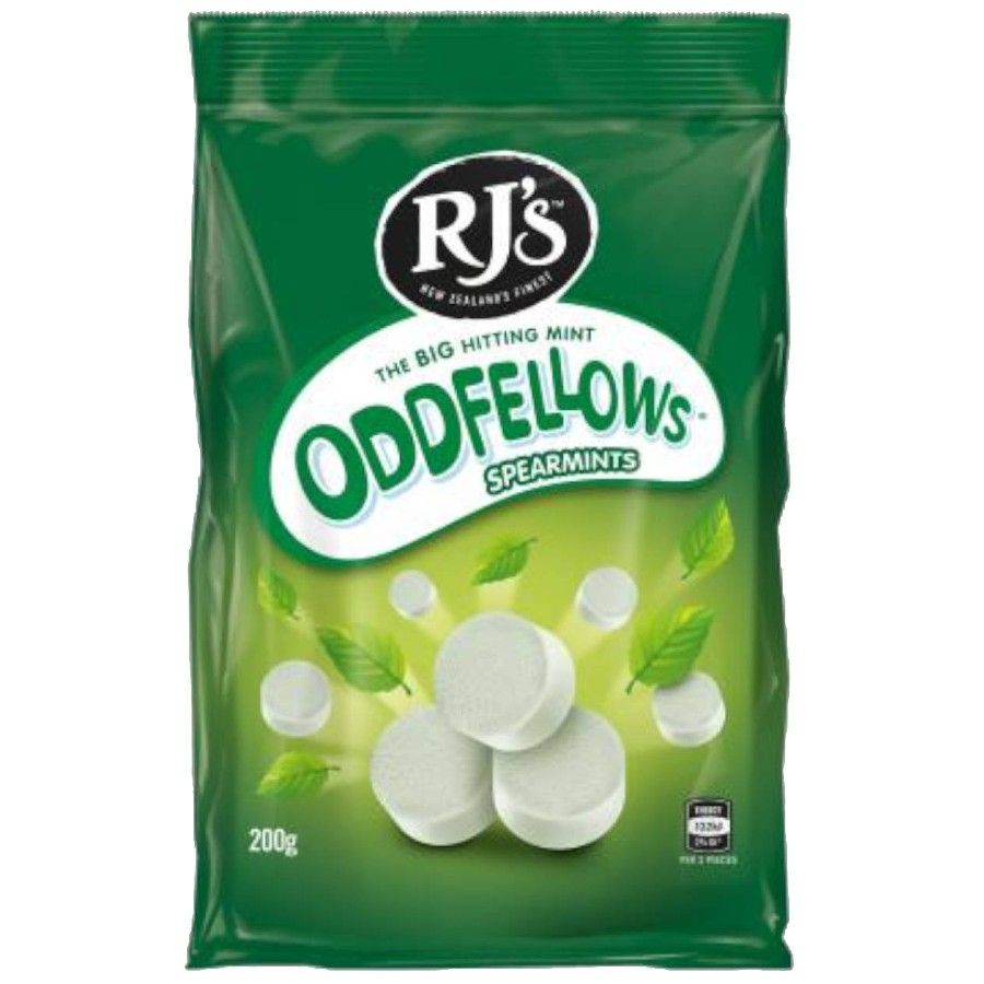 RJs Oddfellows Spearmints 200g