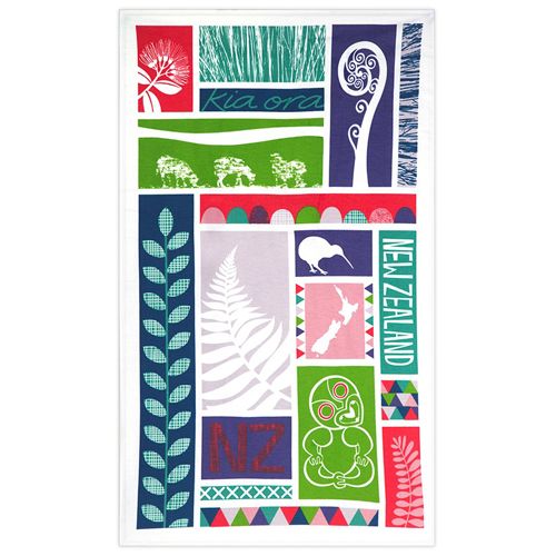 Tea Towel Fern & Tiki