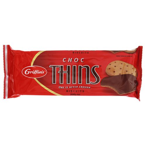 Griffins Chocolate Biscuits Thins 180g