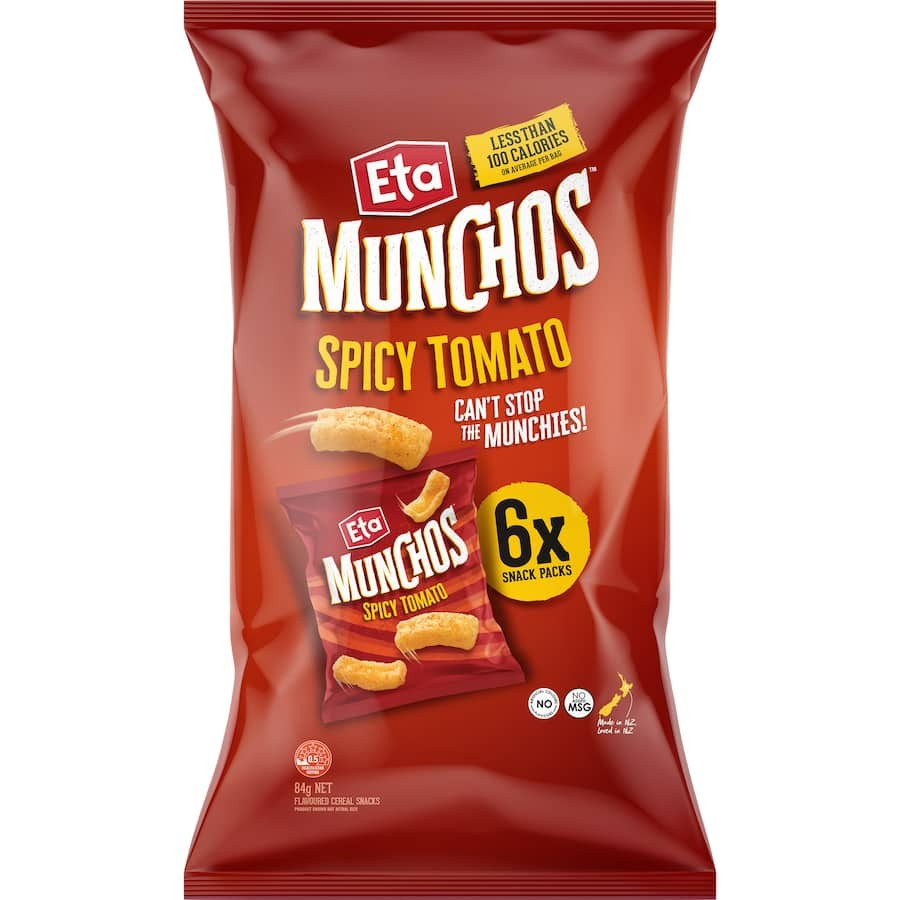 Eta Munchos Spicy Tomato 6 Pack