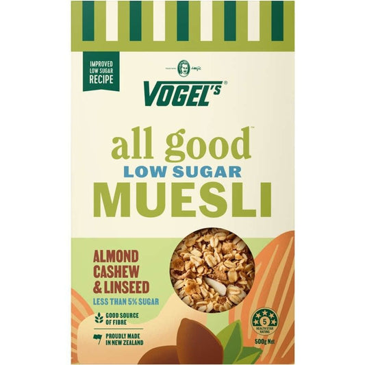 Vogels All Good Almond, Cashew & Linseed Muesli 500g