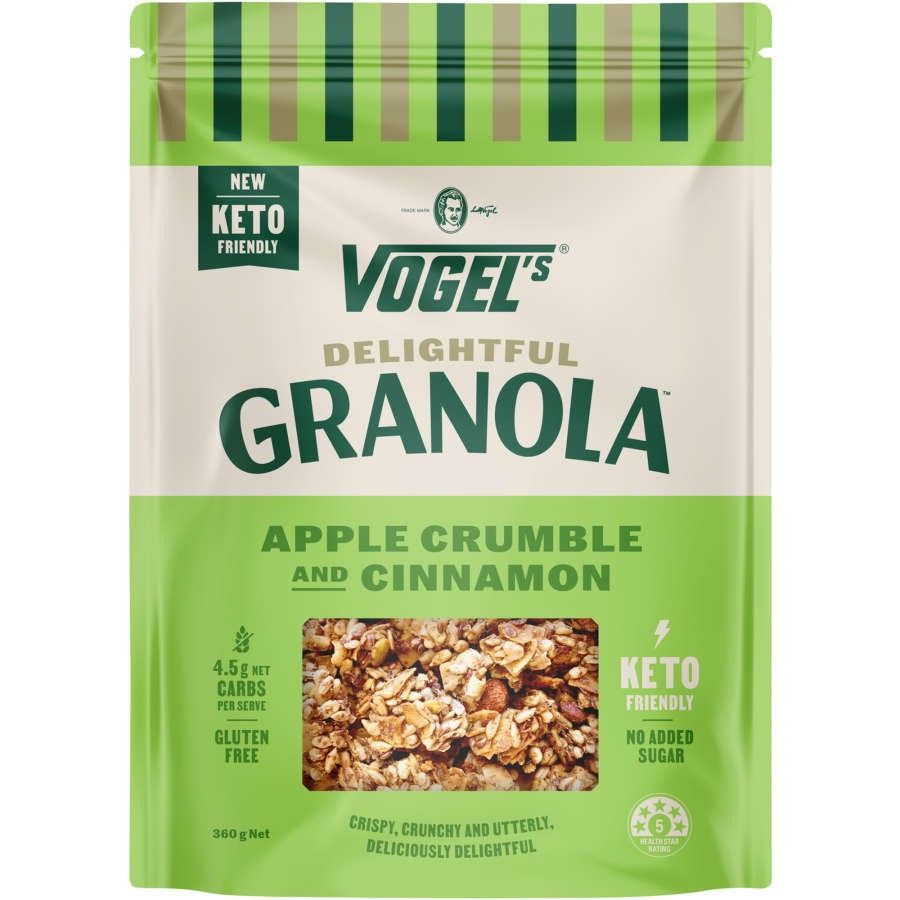 Vogels Delightful Granola Apple Crumble and Cinnamon 400g