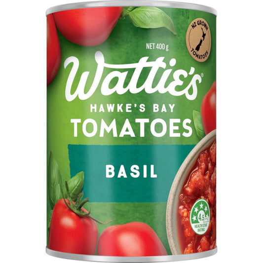 Wattie's Tomatoes Chopped With Basil 400g