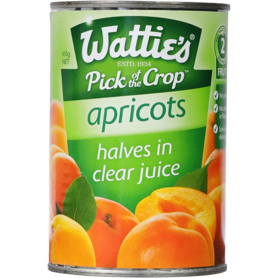 Watties Apricots Halves In Juice 410g