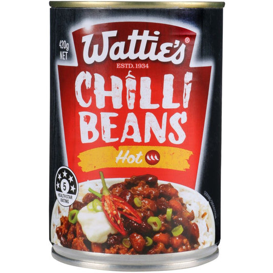 Wattie's Hot Chilli Beans 420g