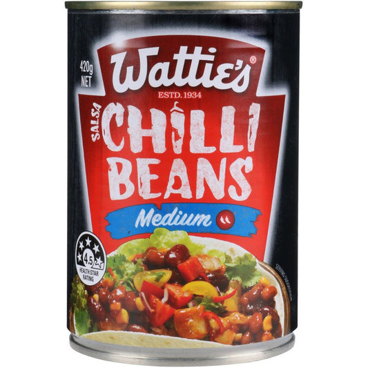 Wattie's Medium Chilli Beans 420g
