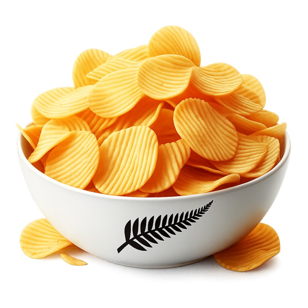 Authentic New Zealand snack foods including Bluebird chips, ETA chips, Proper Crisps, corn snacks, crackers and savoury Kiwi favourites available online.