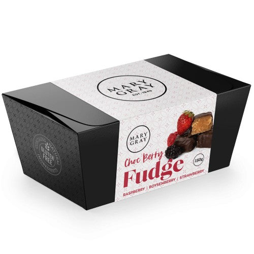 Mary Gray Choc Berry Fudge Gift Box 150gm
