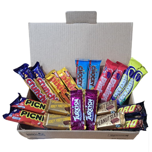 New Zeal­and chocolate bar box assorted Kiwi chocolate bars