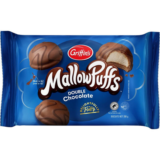 Griffins Mallowpuffs Double Chocolate 200g