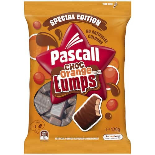 Pascall Choc Orange Lumps 120g