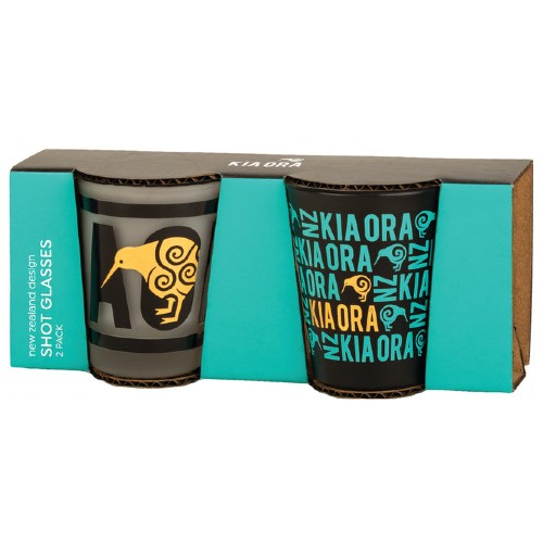 Shot Glasses Kia Ora Set Of 2