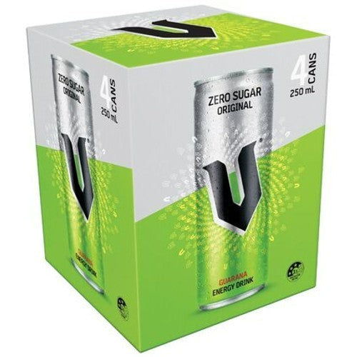 V Zero Sugar Energy Drink 250ml 4 pack