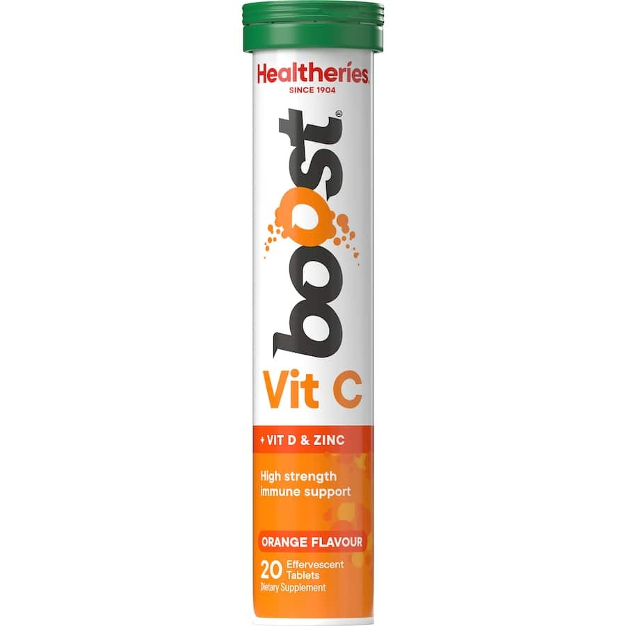 Healtheries Boost Effervescent Vit C Orange 20pk