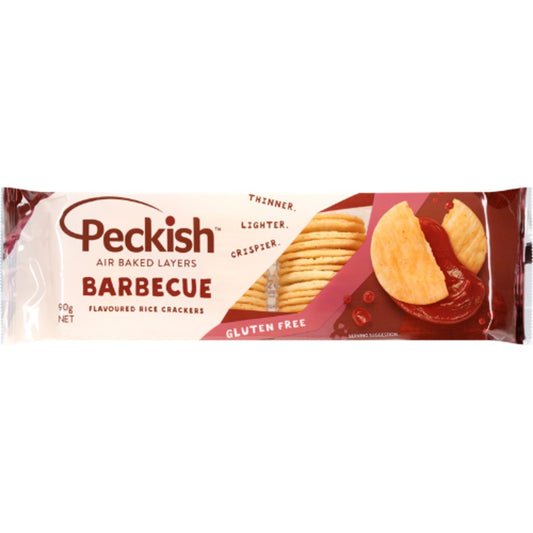 Peckish Thins Rice Crackers BBQ 90g