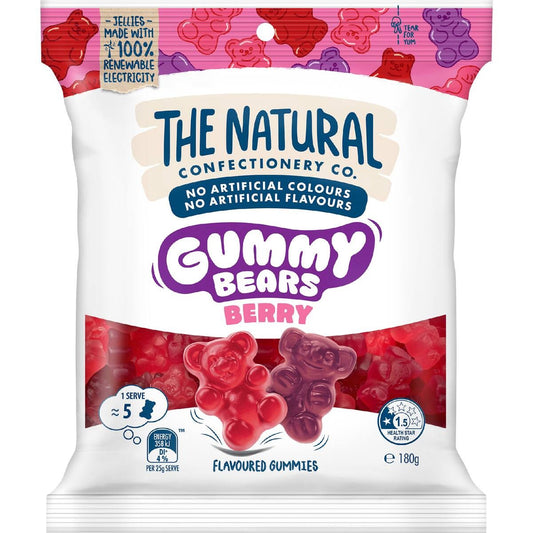 Natural Confectionery Co berry gummy bears fruity chewy candy bag