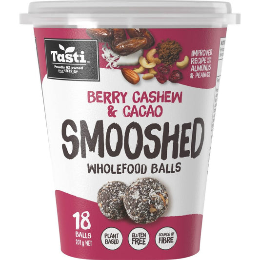 Smooshed Snack Balls Berry Cashew Cacao 207g
