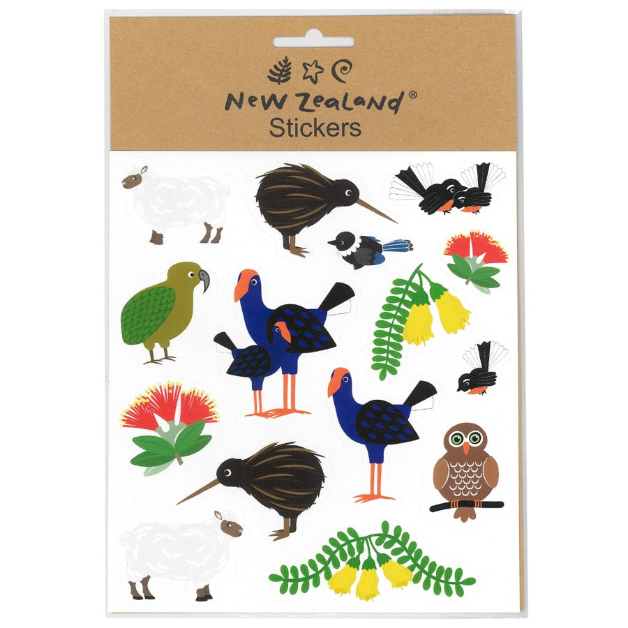 Stickers NZ Animals & Flora