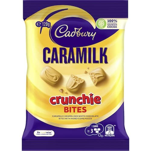 Cadbury Chocolates Caramilk Crunchie Bites 120g