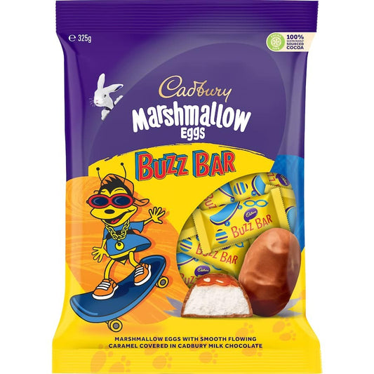 Cadbury Buzz Bar Marshmallow Eggs 325g