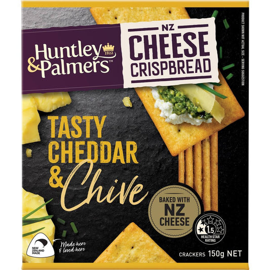 Huntley & Palmers Crispbread Tasty Cheese & Chives 150g