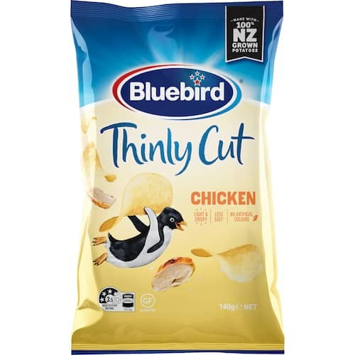 Bluebird Thin Cut Potato Chips Chick 150g