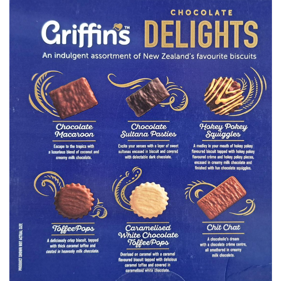 Griffin’s chocolate delights assorted biscuits NZ favourites