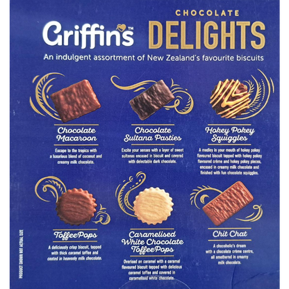 Griffin’s chocolate delights assorted biscuits NZ favourites