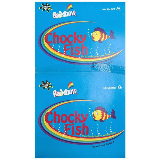 Rainbow Chocky Fish 50 pack