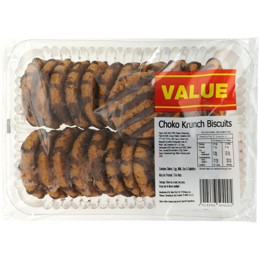 Baker Boys Choko Krunch Biscuits 620g 20pk