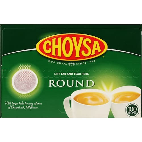 Choysa Tea Bags Round 100pk