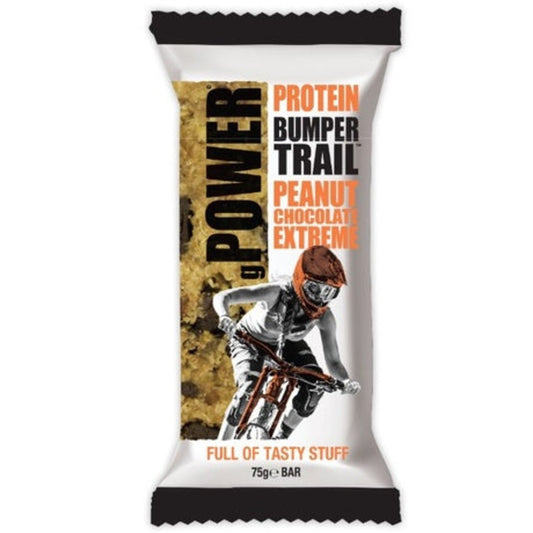 Cookie Time Bumper Bar Peanut Chocolate Trail Bar 75g New Zealand wholegrain muesli bar with crunchy peanuts and dark chocolate