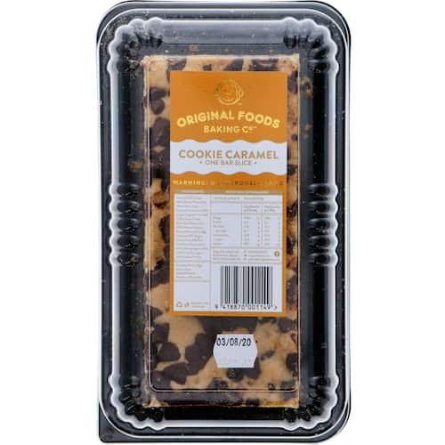 Original Foods Slice Bar Cookie Caramel