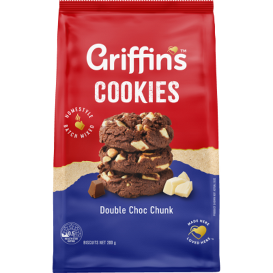Griffins Cookies Double Chocolate Chunk 200g