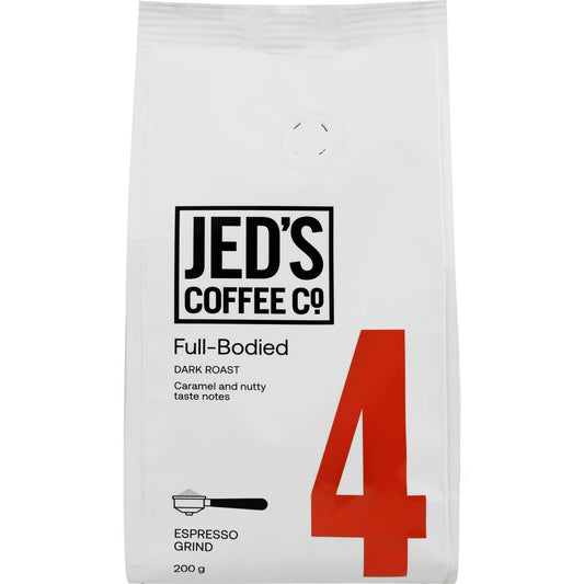 Jed's Espresso Grind Coffee 4 Very Strong 200g