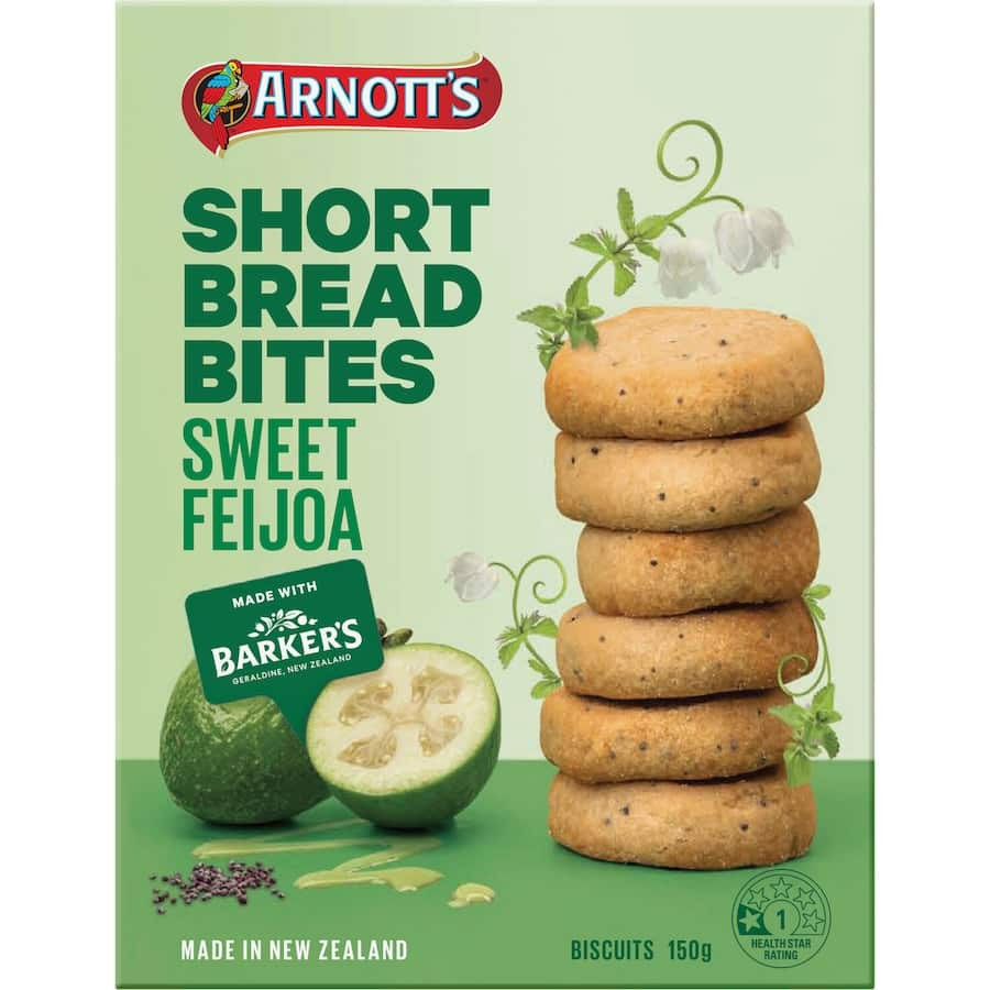 Arnotts Shortbread Bites Sweet Feijoa 150g