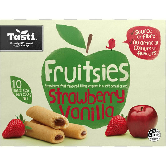 Tasti Fruitsies Fruit Sticks Strawberry & Vanilla 200g