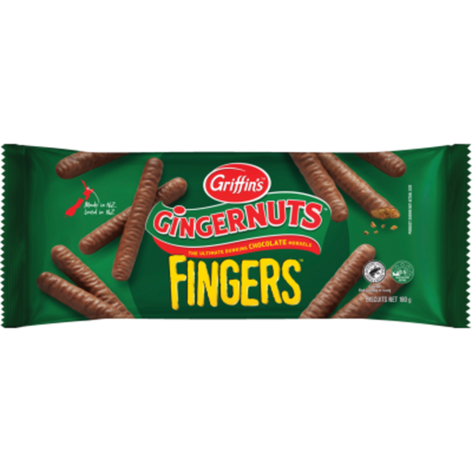 Griffins Gingernuts Chocolate Fingers 180g