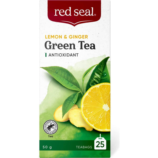Red Seal Green Tea Lemon & Ginger 25 Pack