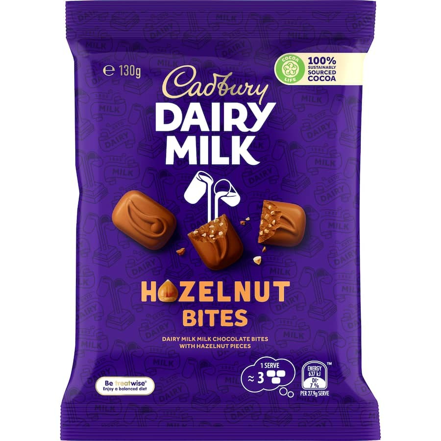 Cadbury Dairy Milk Hazelnut Bites 130g