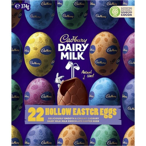 Cadbury 22 Hollow Easter Eggs 374g