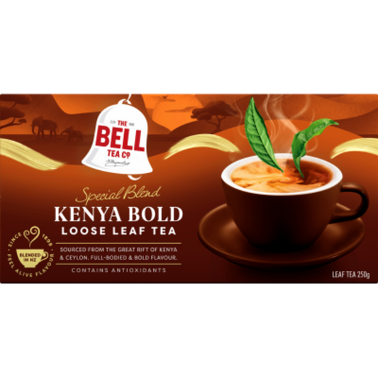 Bell Kenya Bold loose leaf black tea 250g pack bold flavour premium blend