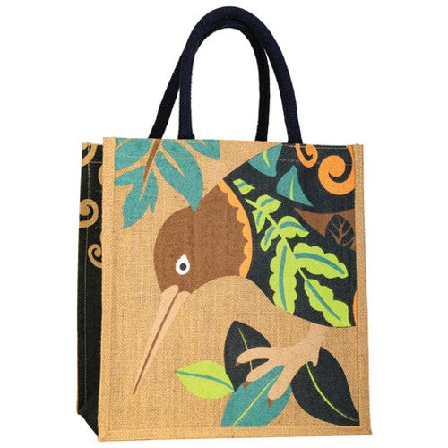 Bag Hessian Printed Kiwi