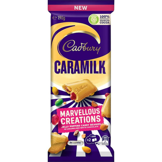 Cadbury Chocolate Block Caramilk Marvellous Creations 190g