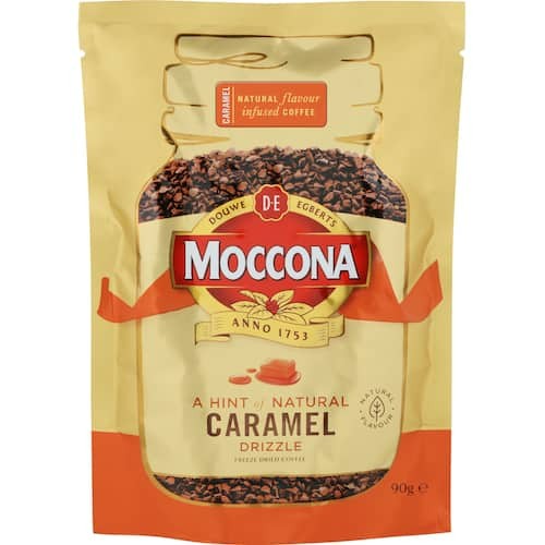 Moccona Flavour Infused Instant Coffee Caramel Refill 90g