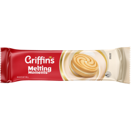 Griffins Creme Filled Melting Moments pkt 250g