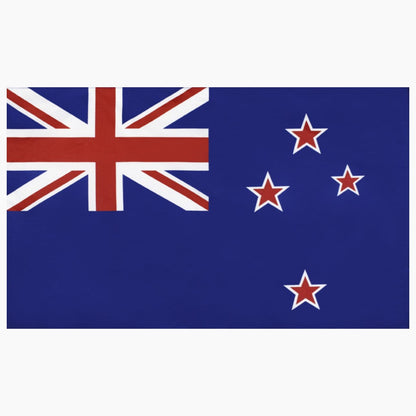 Large polyester New Zealand flag measuring 90cm by 150cm with the Southern Cross and Union Jack.