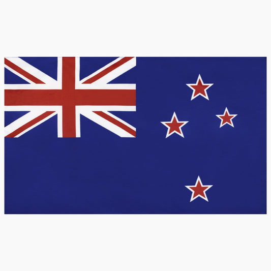 Large polyester New Zealand flag measuring 90cm by 150cm with the Southern Cross and Union Jack.